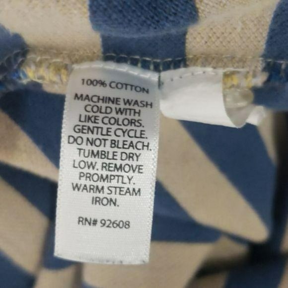 PBX‎ Basics Men's Blue & Tan Striped Polo Shirt Size Large - Picture 6 of 7